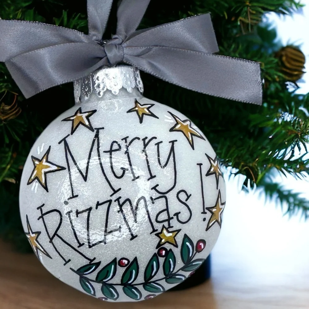 Merry Rizzmas! Custom Hand-Painted Christmas Ornament I Personalized Gift